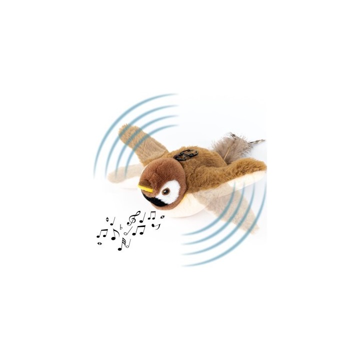 PetTec interaktives Plüschtier für Katzen - Spatz