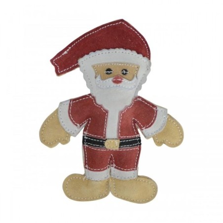 Benji & Flo Weihnachtsmann, umweltfreundliches Hundespielzeug aus Seil One Size weiß/rot