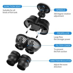 6000L/H Aquarium Wave Maker Aquarium Wave Maker Süßwasser Pumpe Saug Tauch Powerhead Type 1