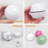 Interaktives Katzenspielzeug, USB-wiederaufladbarer LED-Rollball, selbstdrehend, kratzfest rosa