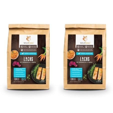 Wildfang ® Junior Trockenfutter mit Lachs 2 x 6 kg