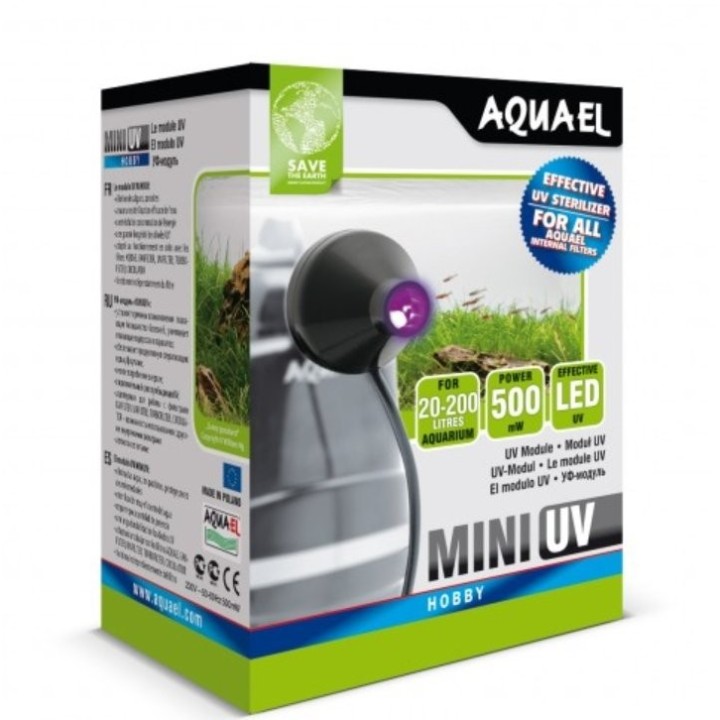 AQUAEL Lampe Sterilisator UV mini 1W