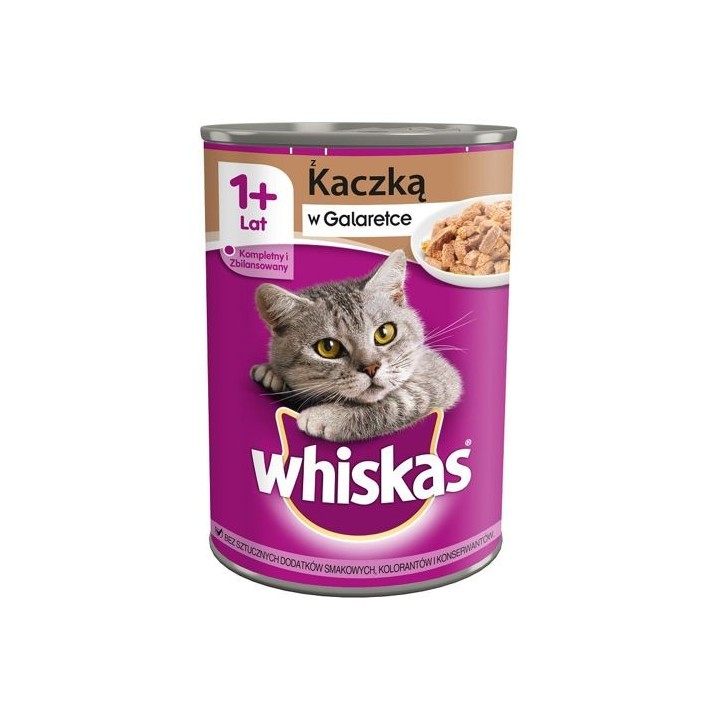 WHISKAS Adult mit Ente in Gelee für Katze 24x400g