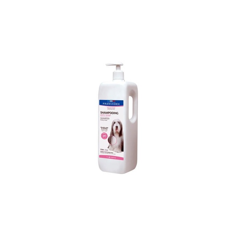FRANCODEX Shampoo für Hunde mit langem Fell 1 L