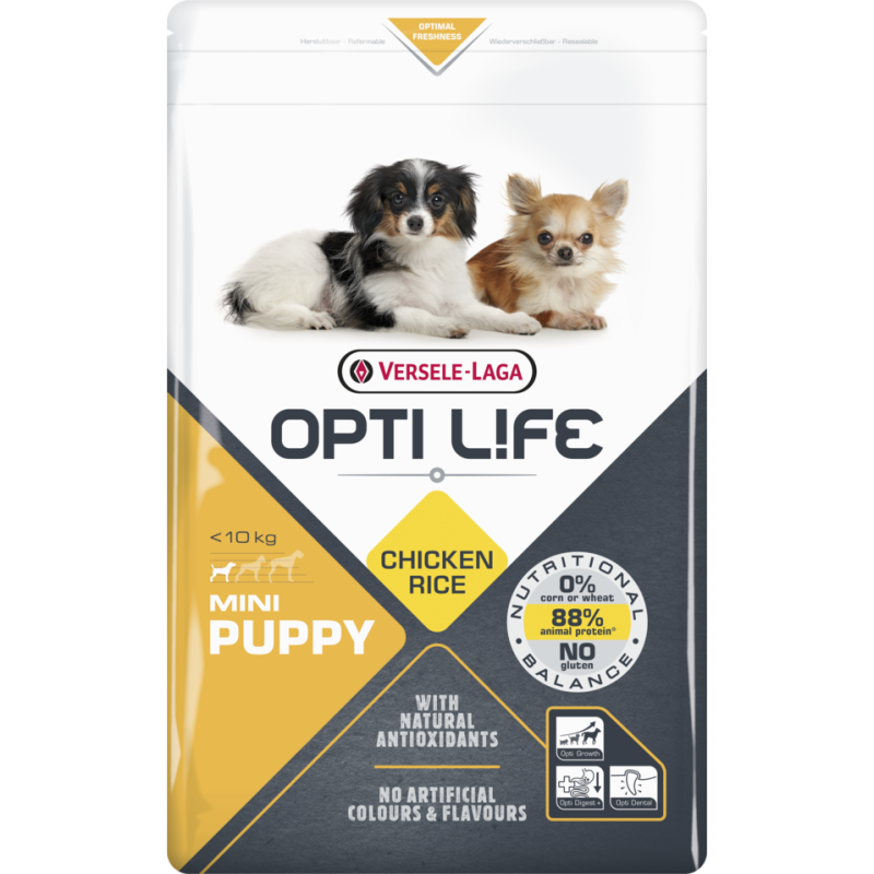 VERSELE-LAGA Puppy Mini Welpenfutter für kleine Rassen, Geflügel 2,5 kg
