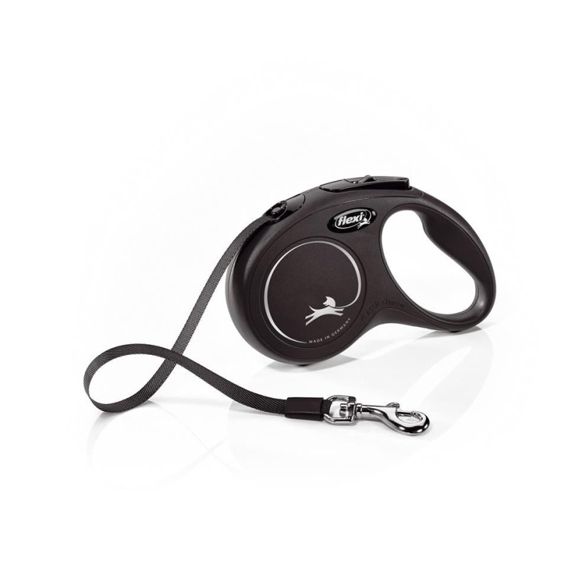FLEXI New Classic S Gurtleine 5 m Schwarz