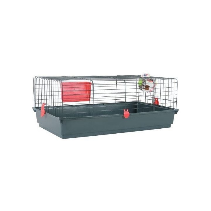 ZOLUX Käfig Classic 100 cm grau-rot