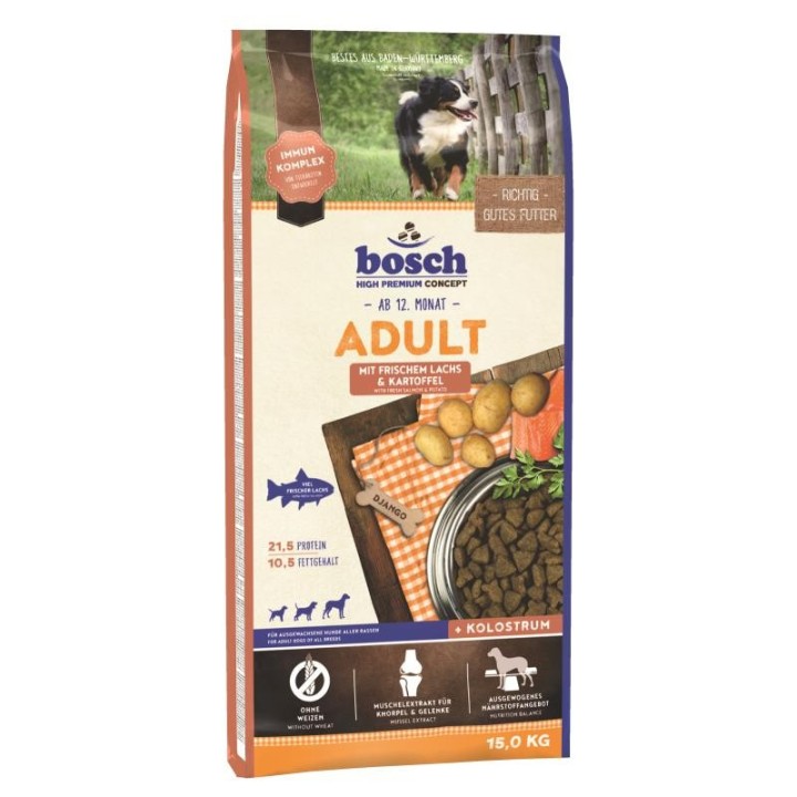 BOSCH Adult mit frischem Lachs & Kartoffel 15 kg