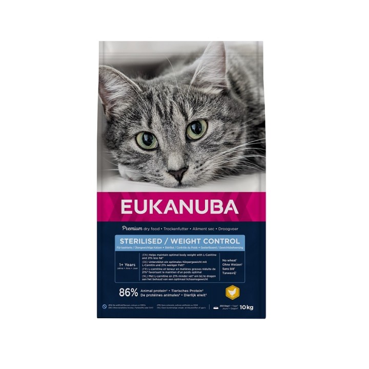 EUKANUBA Katze sterilisiert Gewichtskontrolle 10 kg