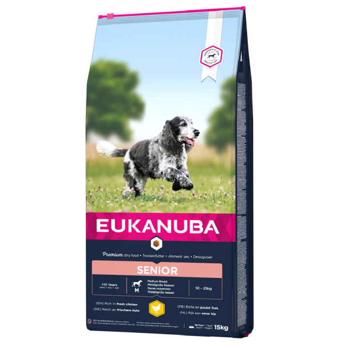 EUKANUBA Caring Senior Medium Breed Chicken 15kg