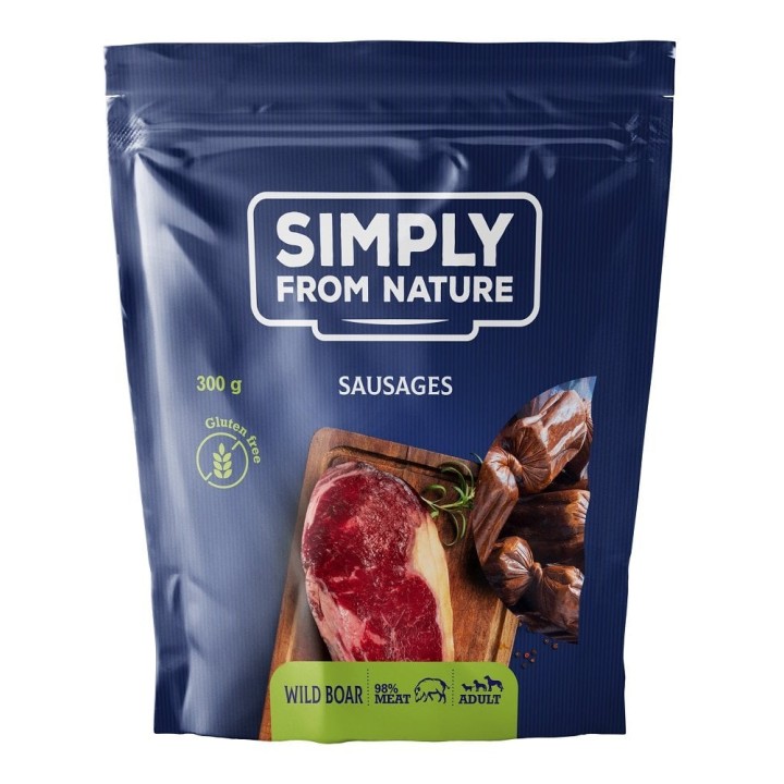 SIMPLY FROM NATURE Sausages with wild boar Würste mit Wildschwein 300 g