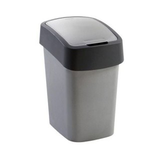 CURVER Mülleimer "FLIP BIN" 25 L silber/grau