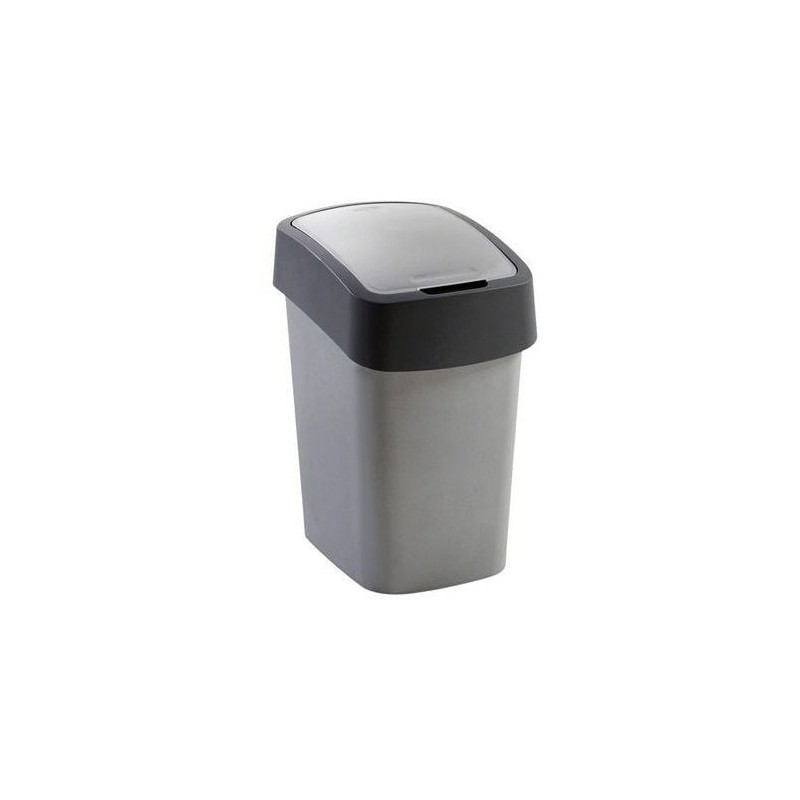 CURVER Mülleimer "FLIP BIN" 25 L silber/grau