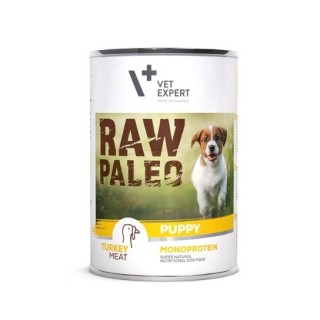 VETEXPERT Hundenassfutter – Raw Paleo Puppy Pute 400g
