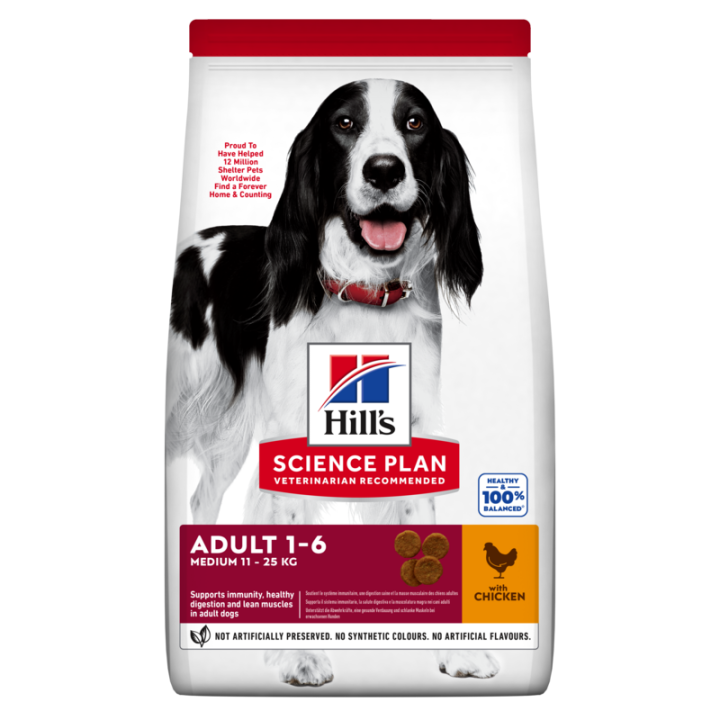 HILL'S Science Plan Hund Adult Medium Huhn 14kg