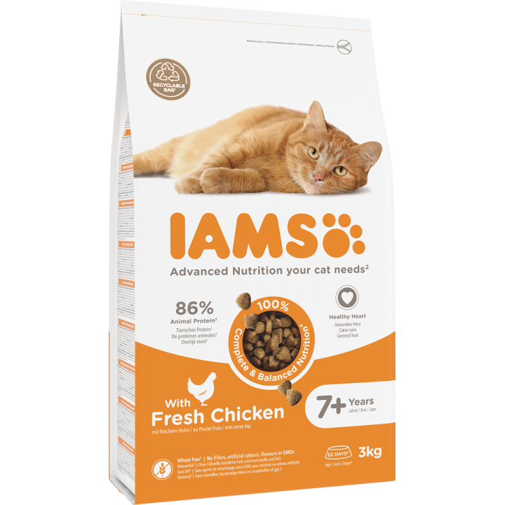 IAMS for Vitality Senior für ältere Katzen 3 kg