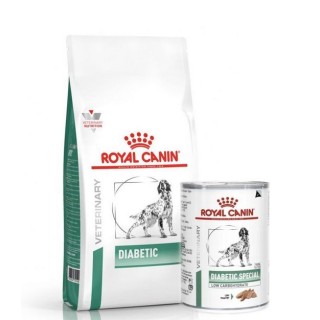 ROYAL CANIN Vet Dog Diabetic 12 kg + 12 x Diabetic 410g