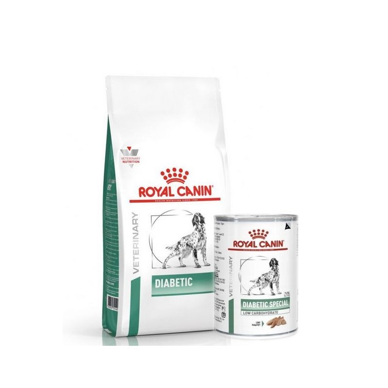 ROYAL CANIN Vet Dog Diabetic 12 kg + 12 x Diabetic 410g