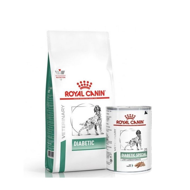 ROYAL CANIN Vet Dog Diabetic 12 kg + 12 x Diabetic 410g