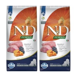 FARMINA N&D Pumpkin Lamb & Blueberry Puppy Medium & Maxi 24 kg (2 x 12 kg)