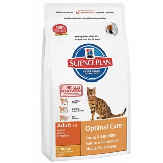 HILL'S Science Plan Feline Adult Optimal Care Chicken 30 kg (2 x 15 kg)