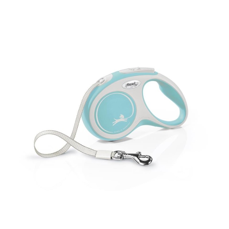FLEXI New Comfort S Tape 5 m hellblau Automatikleine