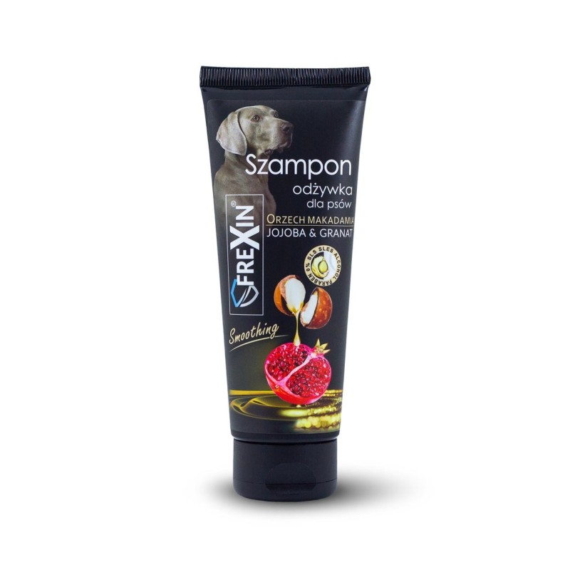 FREXIN Shampoo + Pflegespülung 2 in 1 für Hunde - Jojoba & Granatapfel 220 g