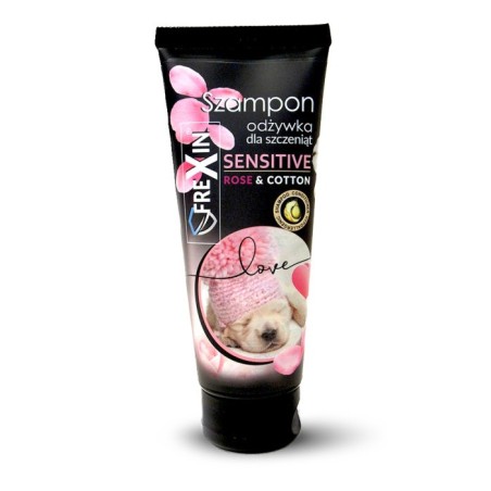 FREXIN Sensitive Welpenshampoo und Pflegespülung Rose & Baumwolle 220 g
