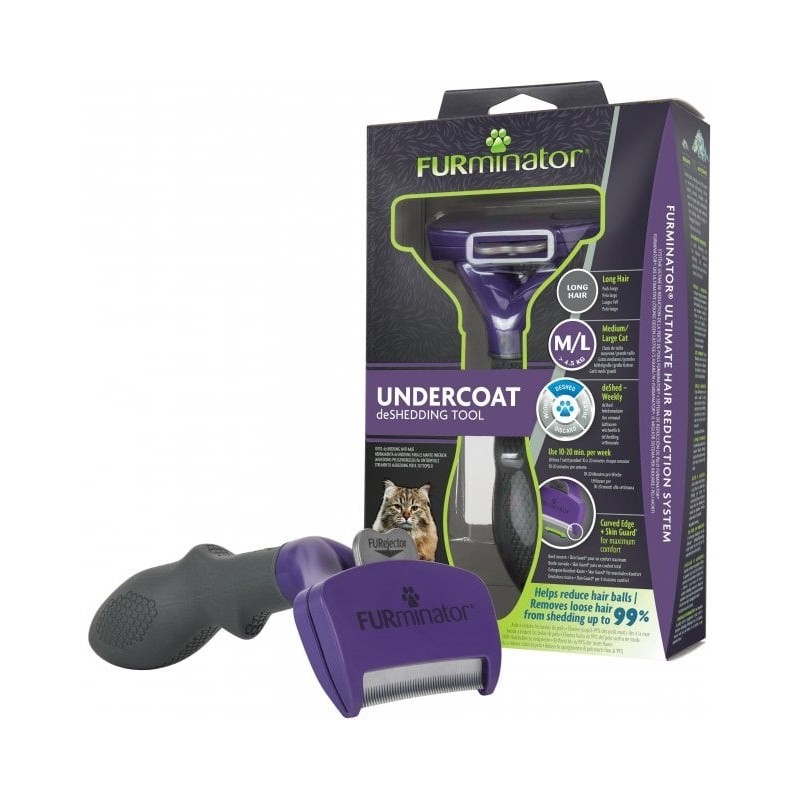 FURMINATOR Undercoat deShedding für langhaarige Katzen M/L Large