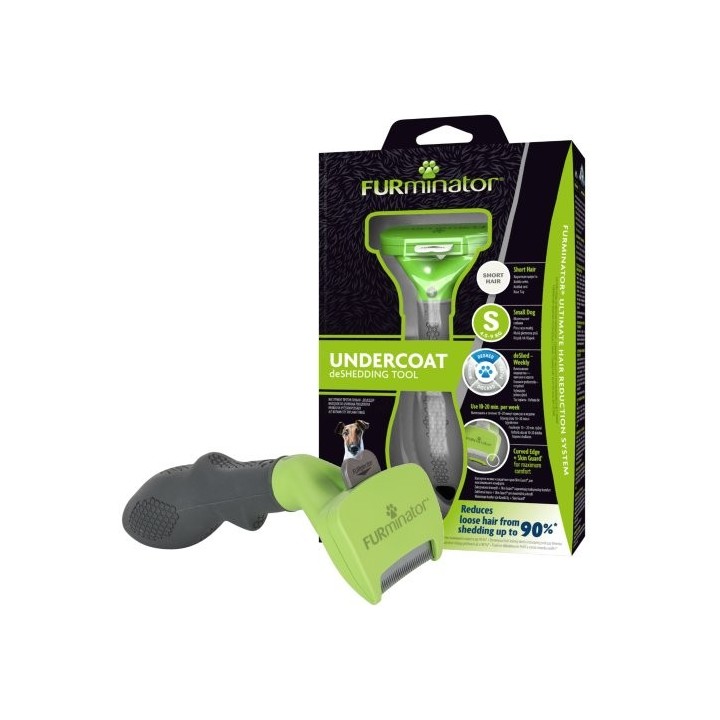 FURMINATOR deShedding-Fellpflegewerkzeug für kurzhaarige kleine Hunde