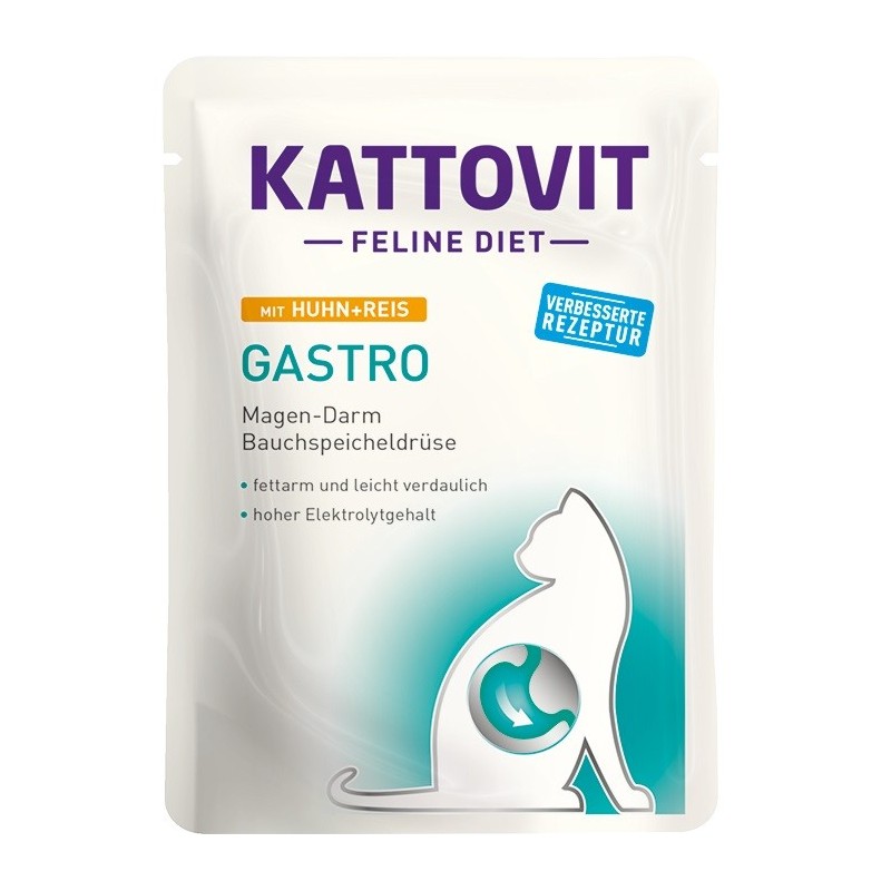 KATTOVIT Feline Diet Gastro Huhn + Reis 85 g