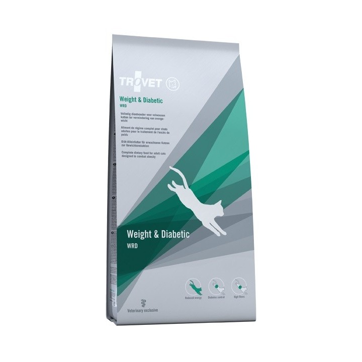 TROVET Weight & Diabetic WRD Katzentrockenfutter 3 kg