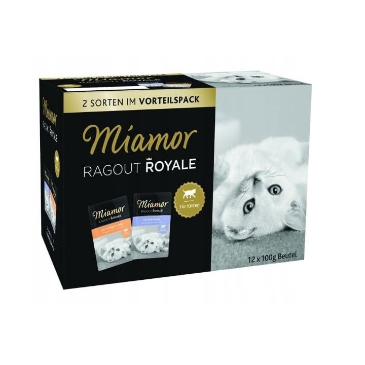 MIAMOR Ragout Royale Kitten Jelly MultiPack 12x100g Frischebeutel