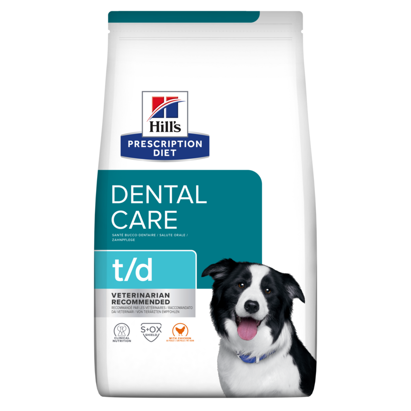 HILL'S Prescription Diet Canine t/d 4 kg Futter zur Förderung der Zahngesundheit Ihres Hundes