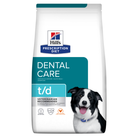HILL'S Prescription Diet Canine t/d 4 kg Futter zur Förderung der Zahngesundheit Ihres Hundes