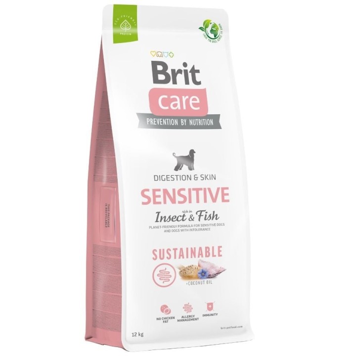 BRIT Care Sustainable Sensitive Insect & Fish für erwachsene Hunde mit Insekten und Fisch 12kg