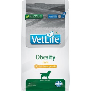 FARMINA VetLife Obesity Fish Futter für ausgewachsene Hunde 2 kg