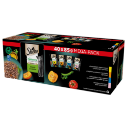 SHEBA Nature’s Collection Auswahl an Geschmacksrichtungen Nassvollnahrung für ausgewachsene Katzen 40x85g