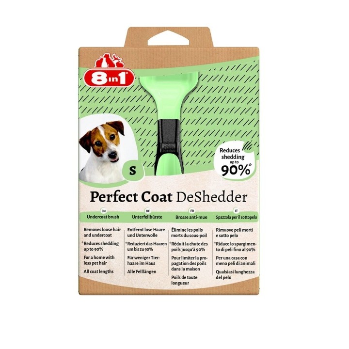 8IN1 Perfect Coat DeShedder Dog S
