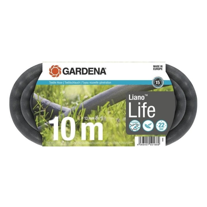GARDENA Liano Life 10 m Textilschlauch-Set