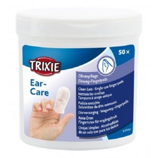 TRIXIE Ear Care Ohrenpflege, Fingerpads, 50 St