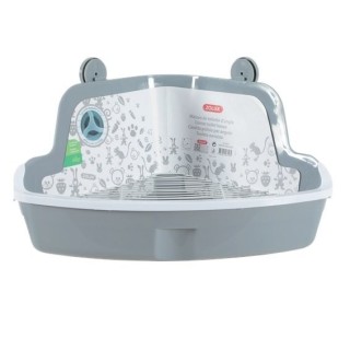 ZOLUX Kleine Ecktoilette, grau