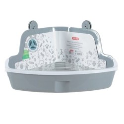 ZOLUX Kleine Ecktoilette, grau