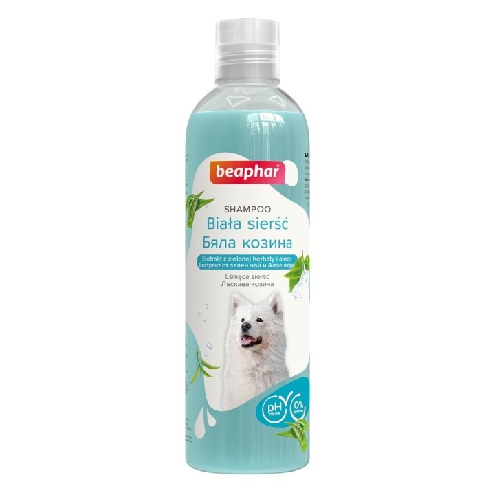 BEAPHAR Shampoo White Dod 250 ml für weiße Haare bei Hunden