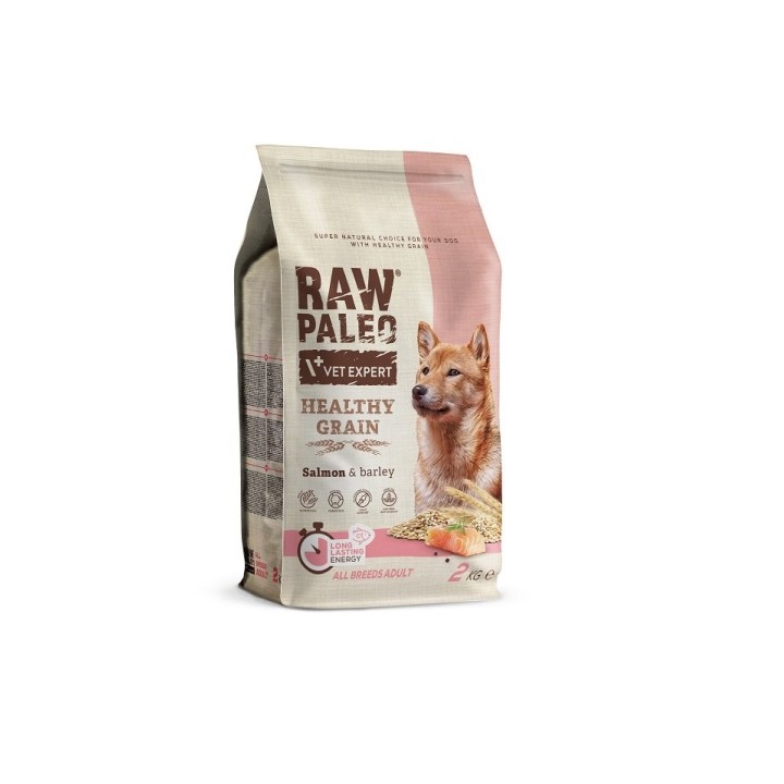 VETEXPERT RAW PALEO Heathy Grain Adult Salmon 2 kg mit Lachs für ausgewachsene Hunde