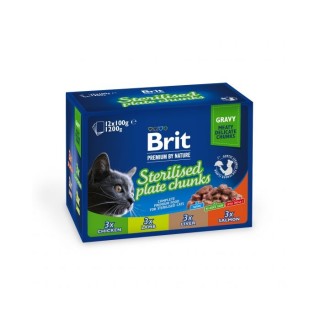 BRIT PREMIUM Pouch Sterile Plate 12x100g für sterilisierte Katzen