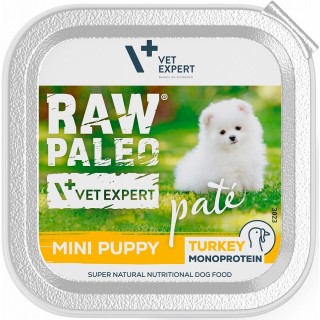 VETEXPERT RAW PALEO Pate Puppy Mini Turkey 150 g
