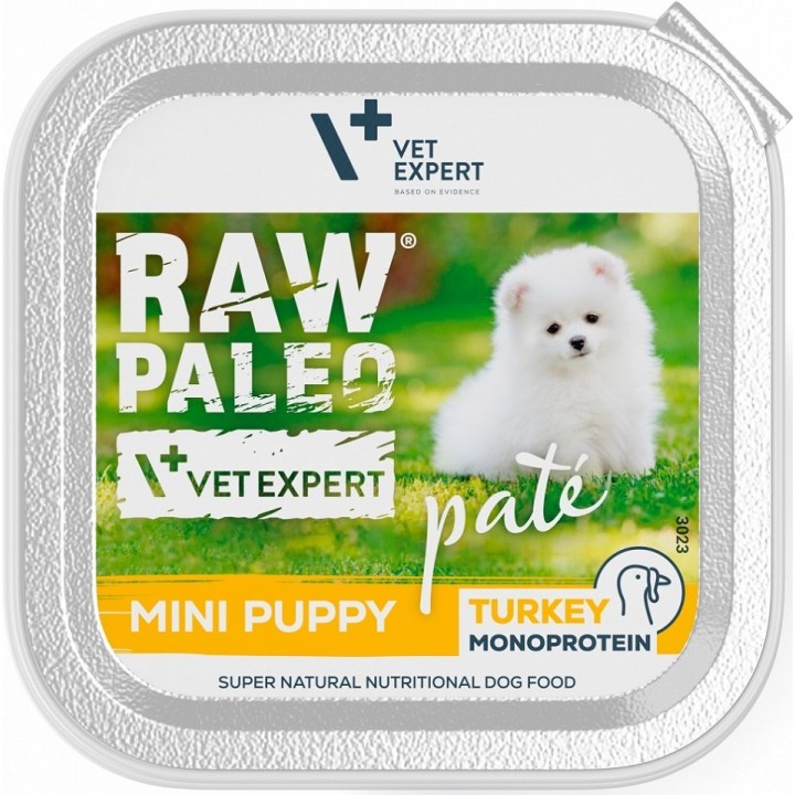 VETEXPERT RAW PALEO Pate Puppy Mini Turkey 150 g