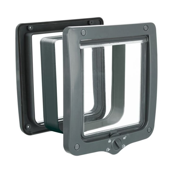 TRIXIE 4-Way Katzentür mit Tunnel XL