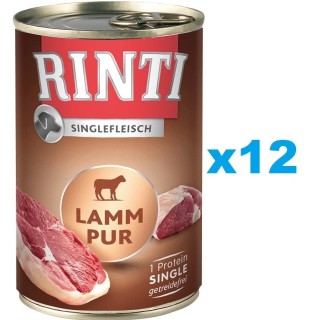 RINTI Singlefleisch Lamb Pure 12x400 g Lamm monoprotein